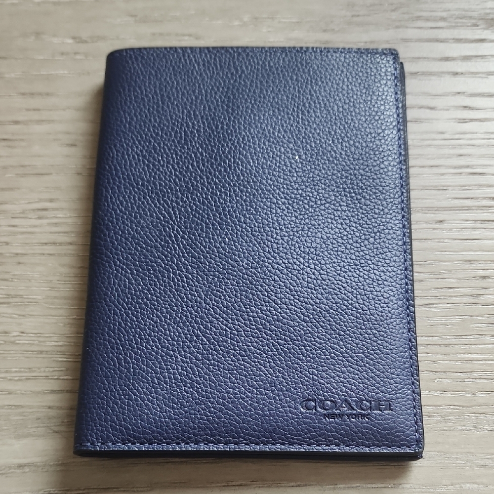 Coach Navy Blue Key & Card Holder
